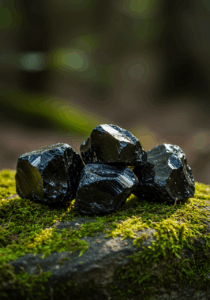Rough Black Obsidian natural volcanic glass for root, earth, fire, Scorpio and Sagittarius