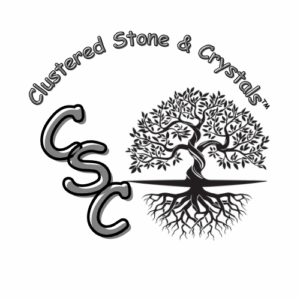 Clustered Stone & Crystals TM logo. Company name over CSC monogram and tree of life.