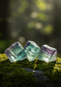 Rough Fluorite halide isometric cubic for crown, third eye, heart, air, water, Capricorn, Pisces, Aquarius and Libra