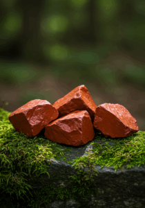 Rough Red Jasper quartz silicate hexagonal for root, sacral, fire, Aries, Scorpio and Virgo.